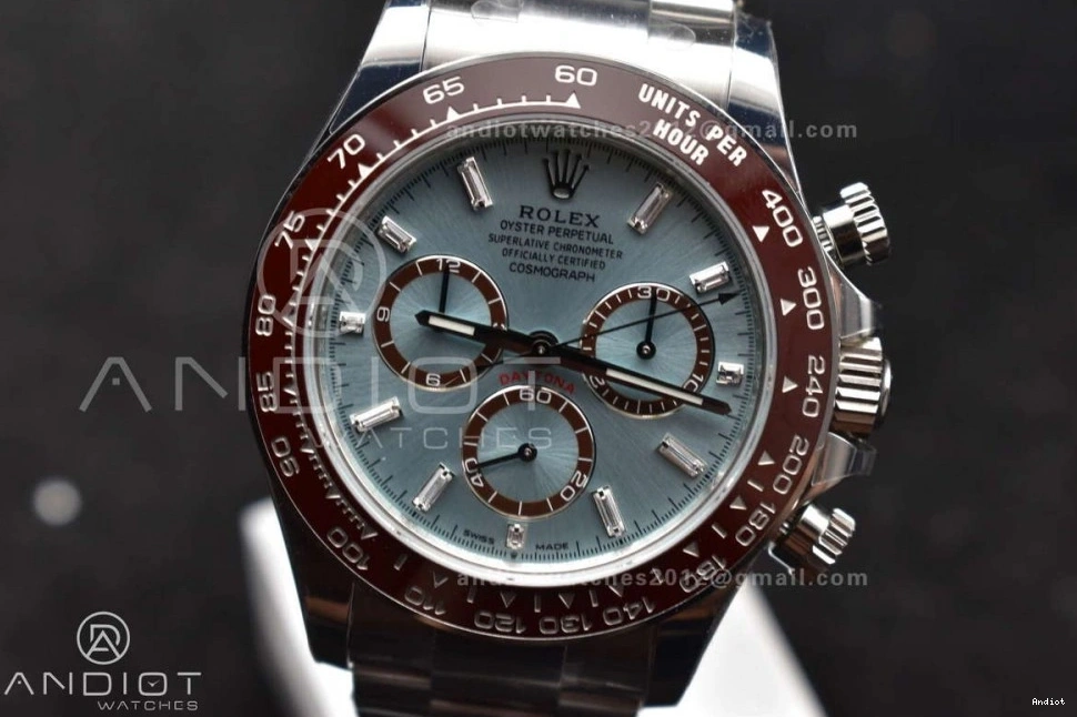 Edition 904L Bracelet Clone Dial 126506 Sticks DD4131 1:1 Daytona Super Asian Markers SS SS Best VSF 904L on Ice Blue 1127